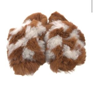 The Great - Fur Animal Print Slippers